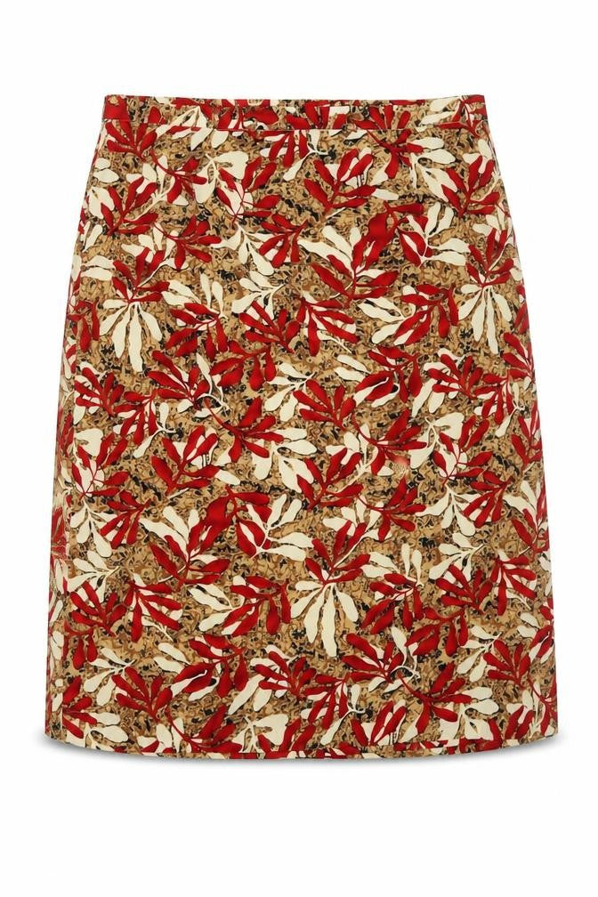 Jean Statin Womens Multicoloured Floral  A-Line Skirt Size 36 in