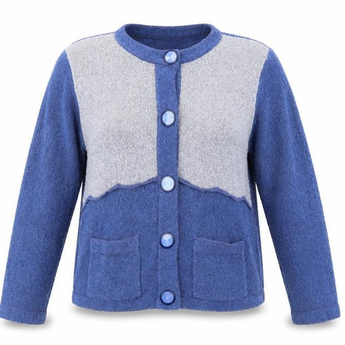 Pure & Natural Womens Blue   Cardigan Jumper Size M