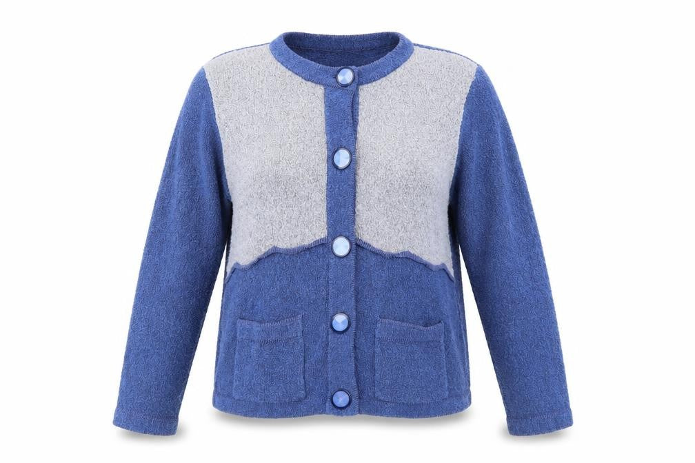 Pure & Natural Womens Blue   Cardigan Jumper Size M