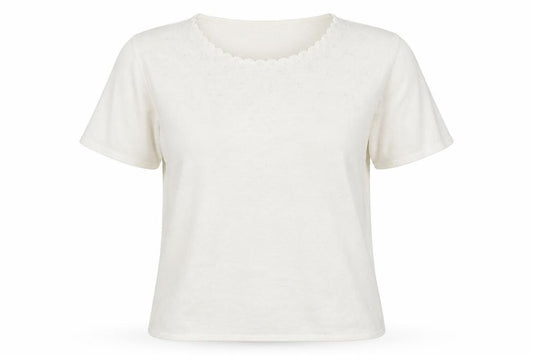 Front view of Fabrizio women’s white knit jumper, size L