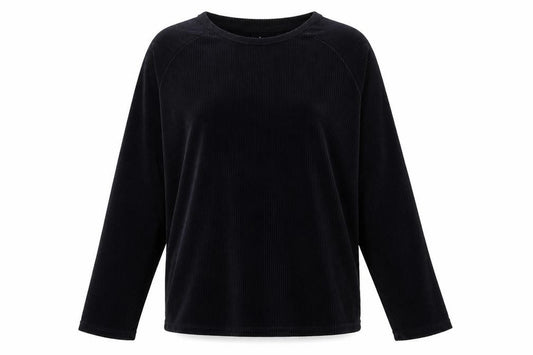 Front view of Primark women’s blue pullover sweatshirt, size UK 12