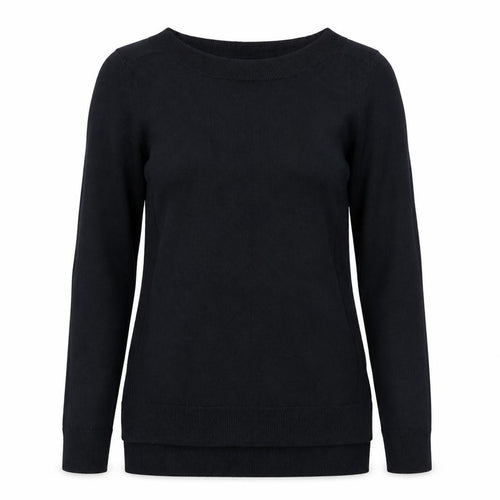 Preworn Womens Black  Knit Pullover Jumper Size 8