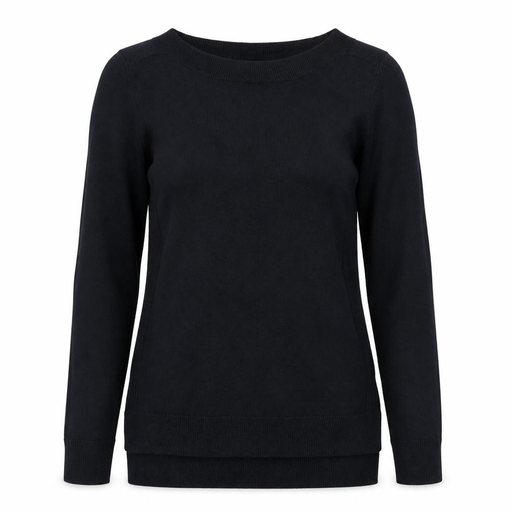 Preworn Womens Black  Knit Pullover Jumper Size 8