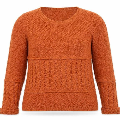 Fashion Box Womens Orange  Knit Pullover Jumper Size 12