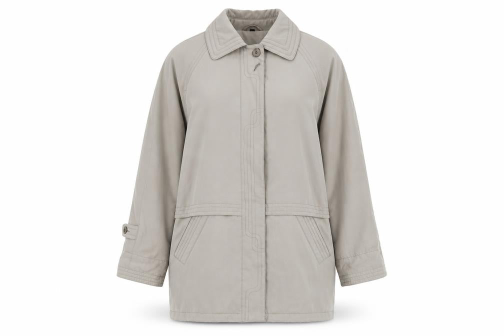 Telemac Womens Grey   Overcoat Coat Size M