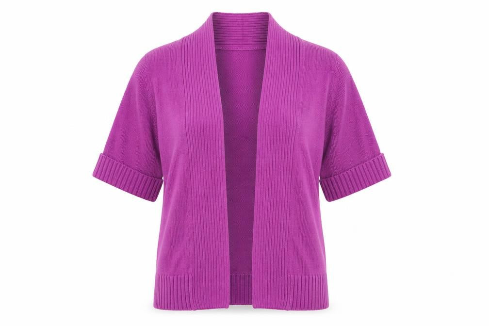 BHS Womens Purple  Knit Cardigan Jumper Size 10