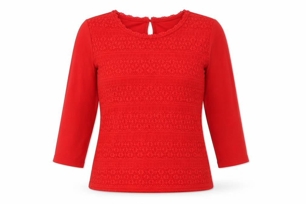 Dorothy Perkins Womens Red  Jersey Basic Blouse Size 10