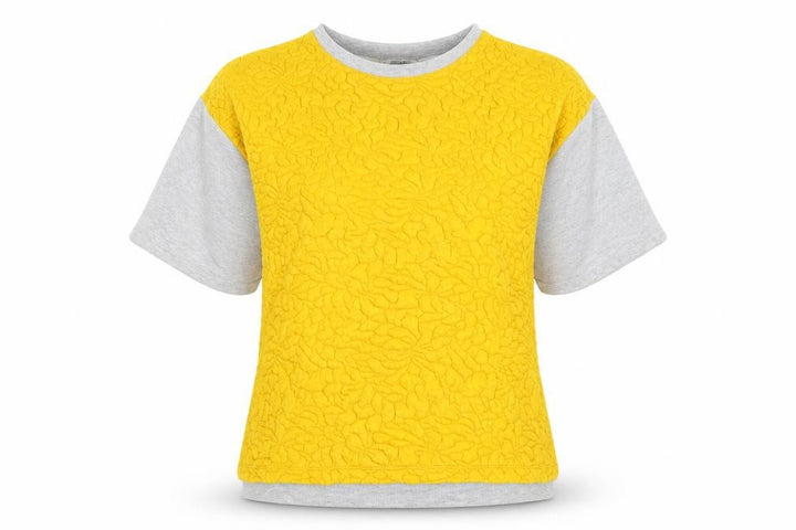 Pull&Bear Womens Yellow Pullover Sweatshirt Size M