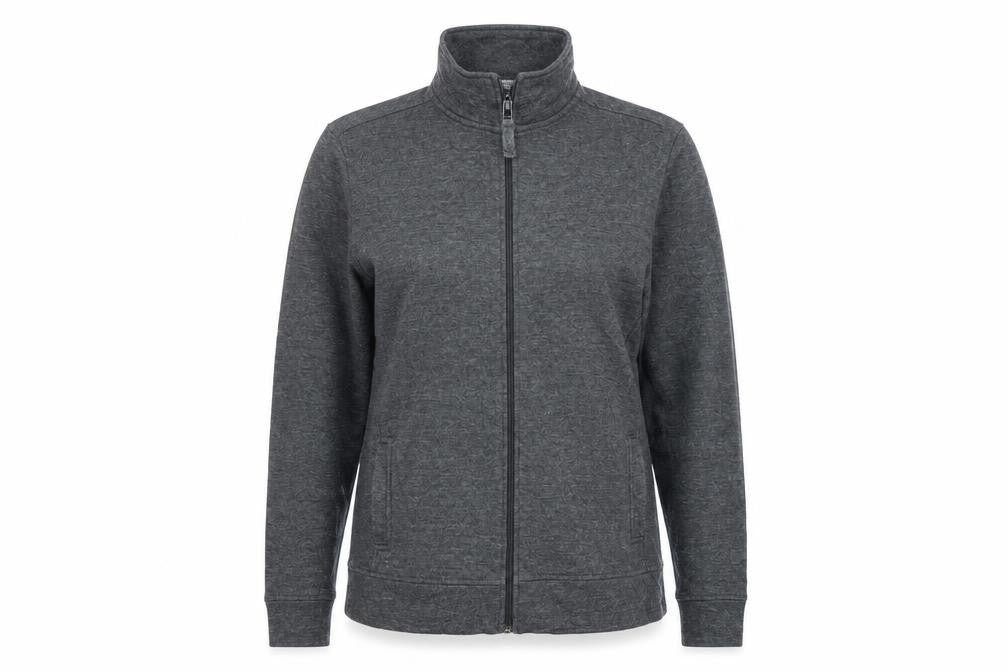 BM Womens Grey   Full Zip Sweatshirt Size M