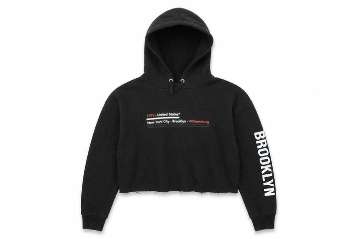 New Look Girls Black Pullover Hoodie Size 12 Years - New York