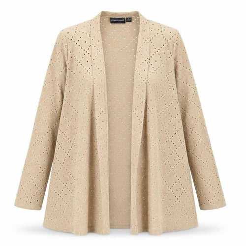 Nina Leonard Womens Brown   Jacket  Size S