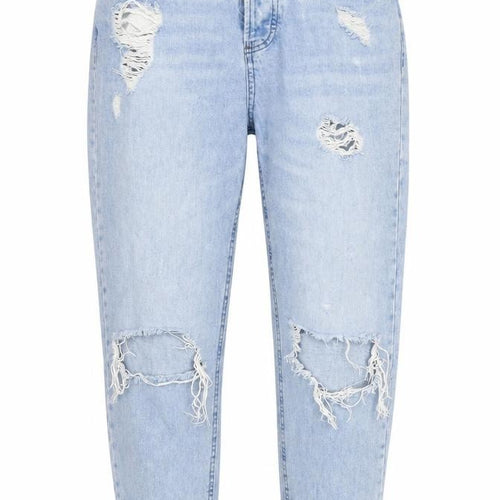 FB sister Womens Blue  Denim Tapered Jeans Size S L26 in - Girlfriend Fit