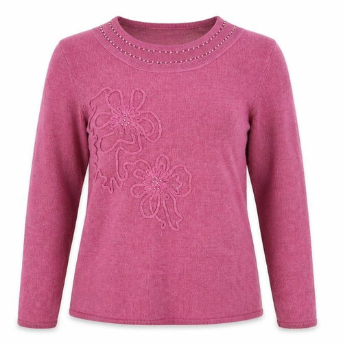 Fay Louise Womens Purple   Pullover Jumper Size L