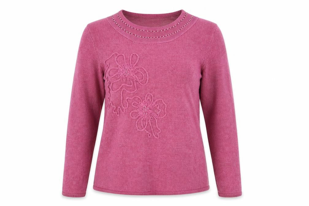 Fay Louise Womens Purple   Pullover Jumper Size L
