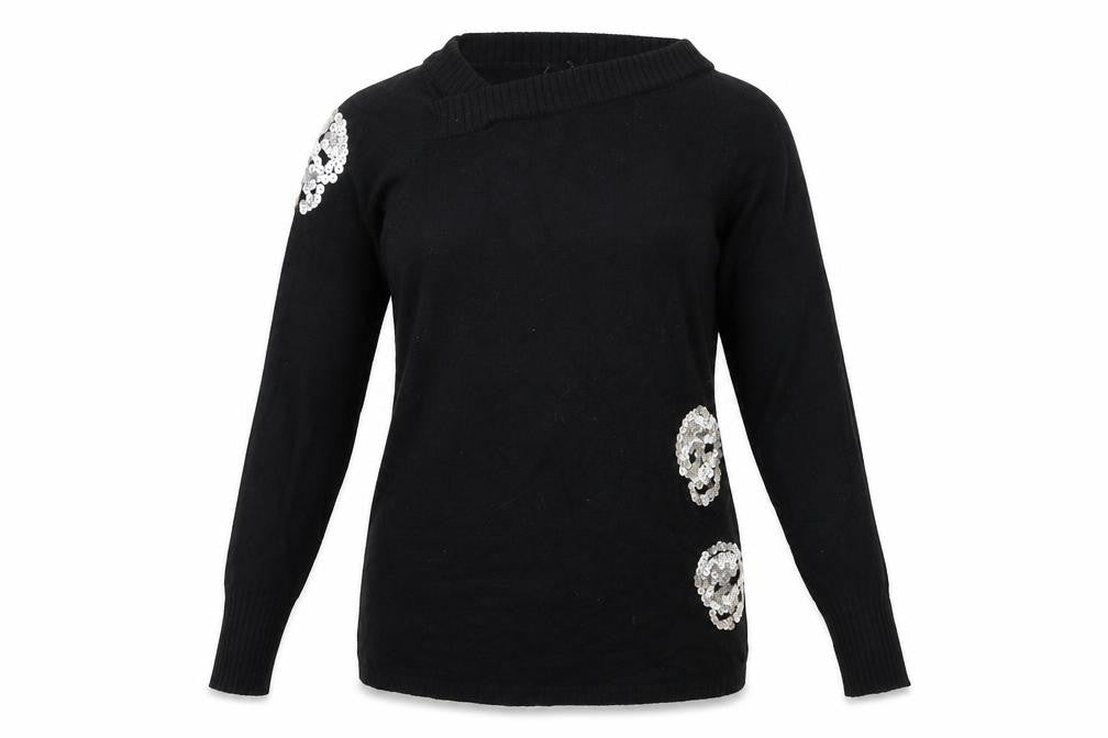 Cubus Womens Black  Knit Pullover Jumper Size M