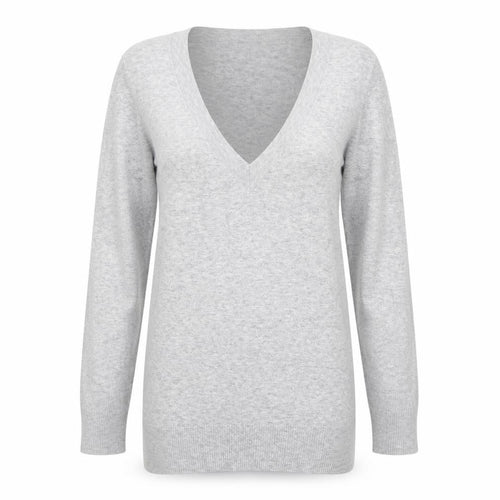 New Look Womens Grey  Knit Pullover Jumper Size 12