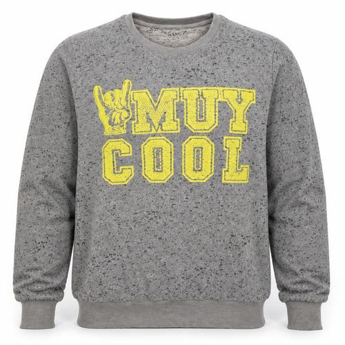 Spanglish Mens Grey   Pullover Sweatshirt Size S