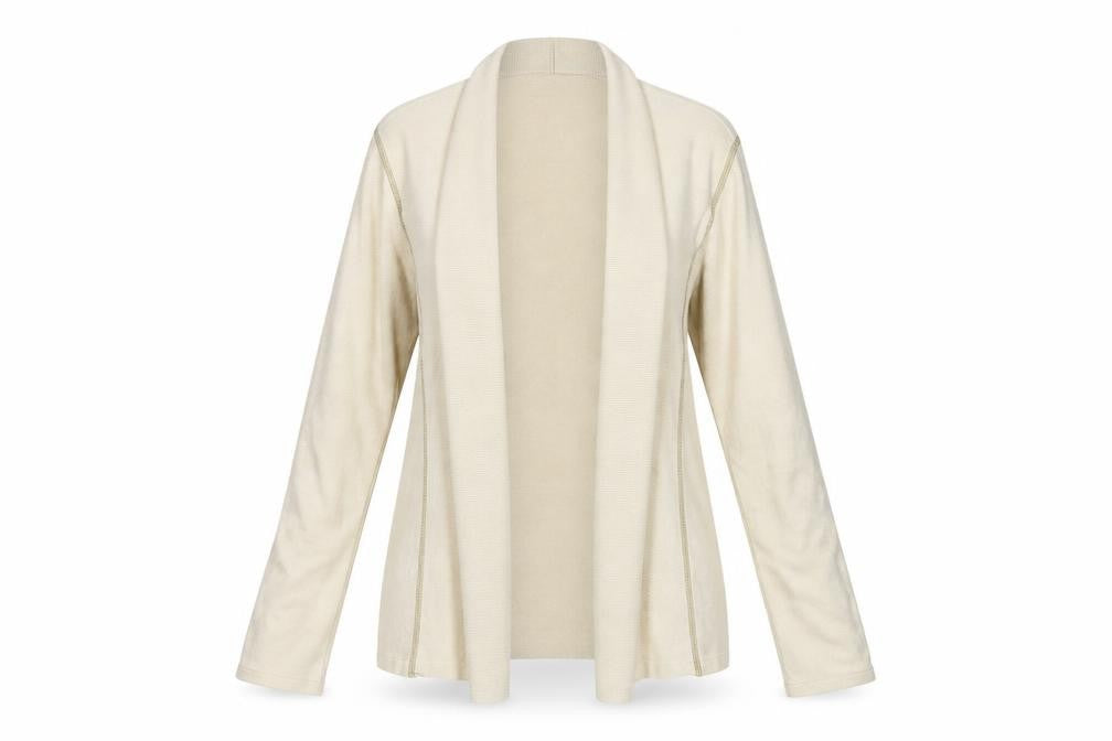 Offshoot Womens Beige  Knit Cardigan Jumper Size M