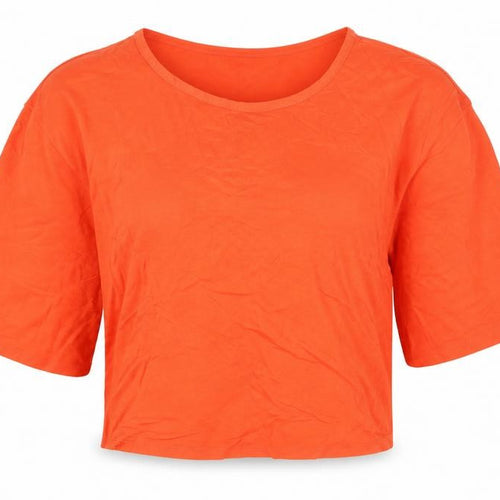 New Look Womens Orange   Cropped T-Shirt Size 14