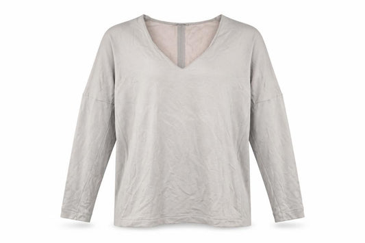 Front view of Zara women’s grey jumper, size S