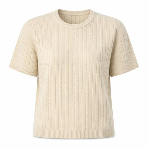 Preworn Womens Beige  Knit Pullover Jumper Size M