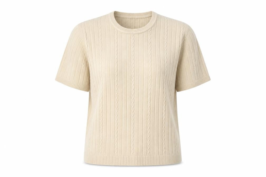 Preworn Womens Beige  Knit Pullover Jumper Size M