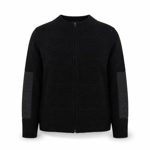 Bianca Womens Black  Knit Full Zip Jumper Size 10