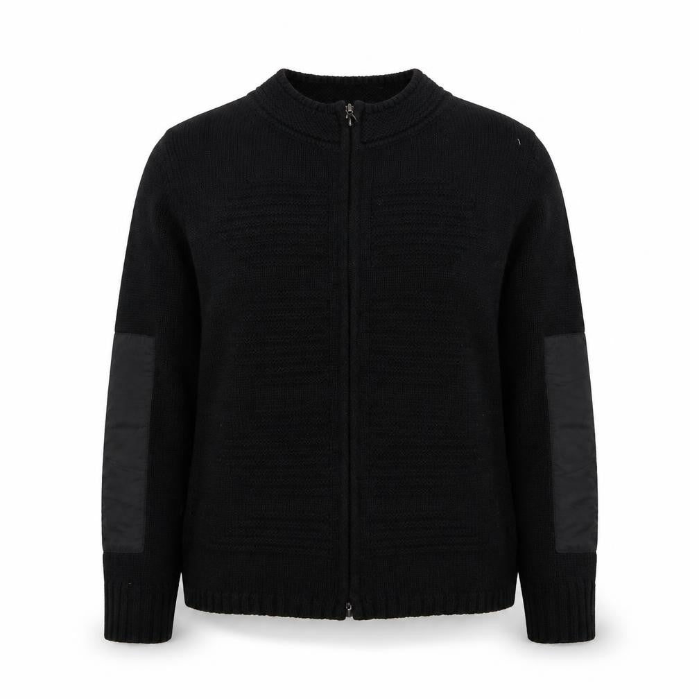 Bianca Womens Black  Knit Full Zip Jumper Size 10
