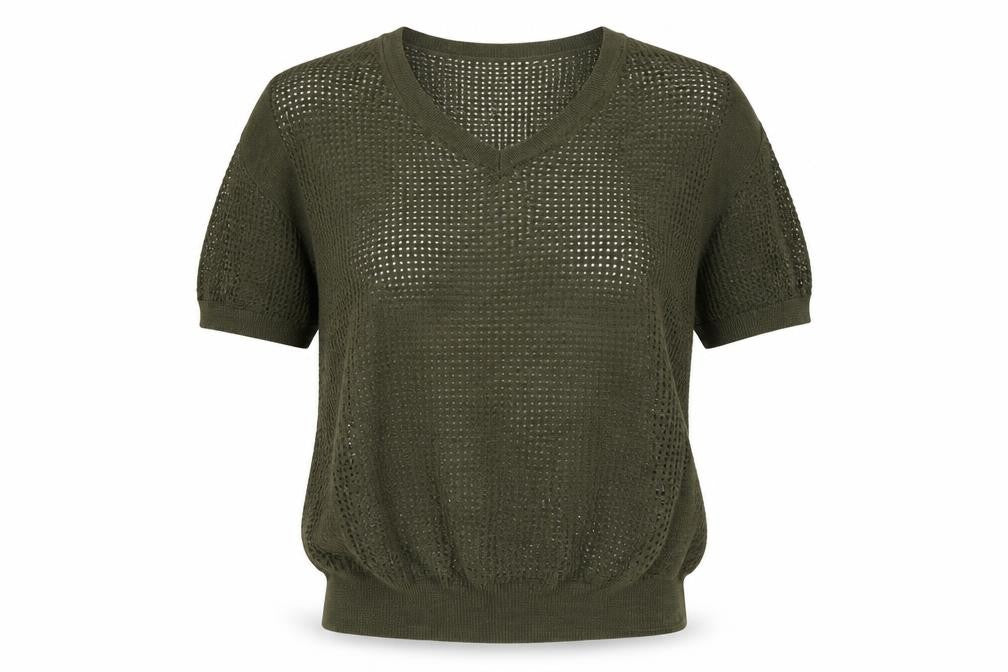 Next Womens Green  Knit Pullover Jumper Size 6