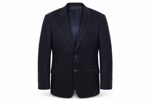 Front view of Marks & Spencer men’s blue jacket suit jacket, size 40