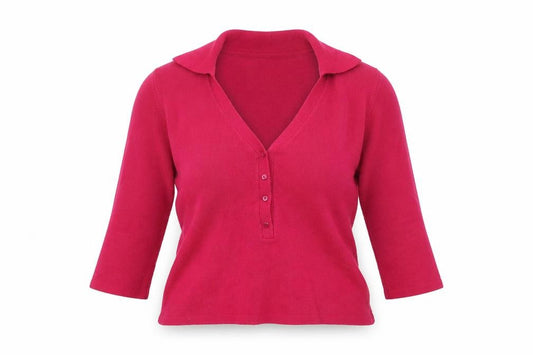Front view of Own label women’s pink jumper, size UK 12