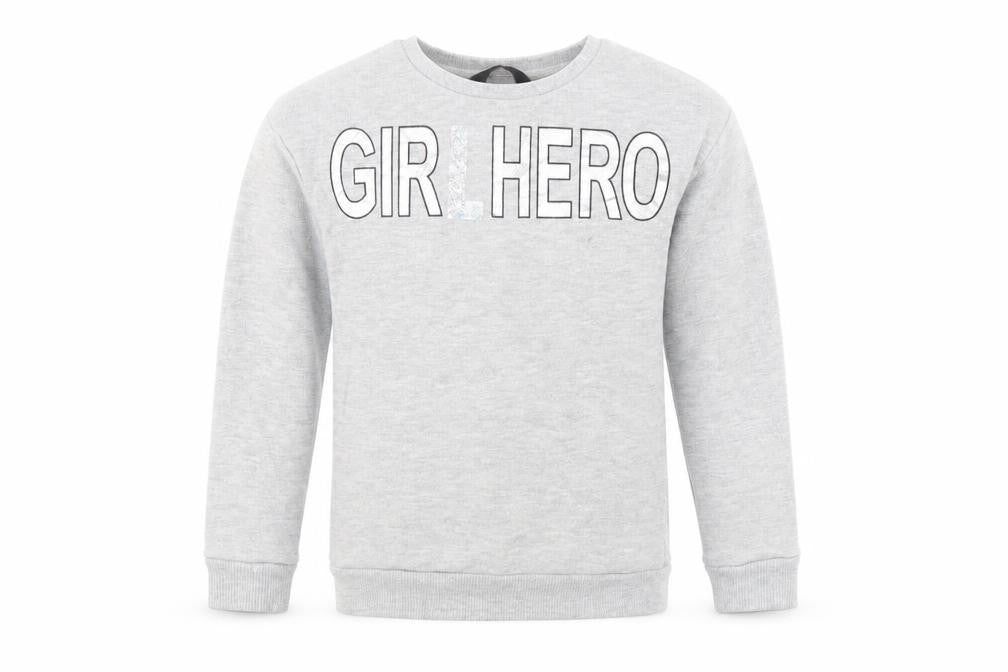 George Girls Grey   Pullover Sweatshirt Size 7-8 Years
