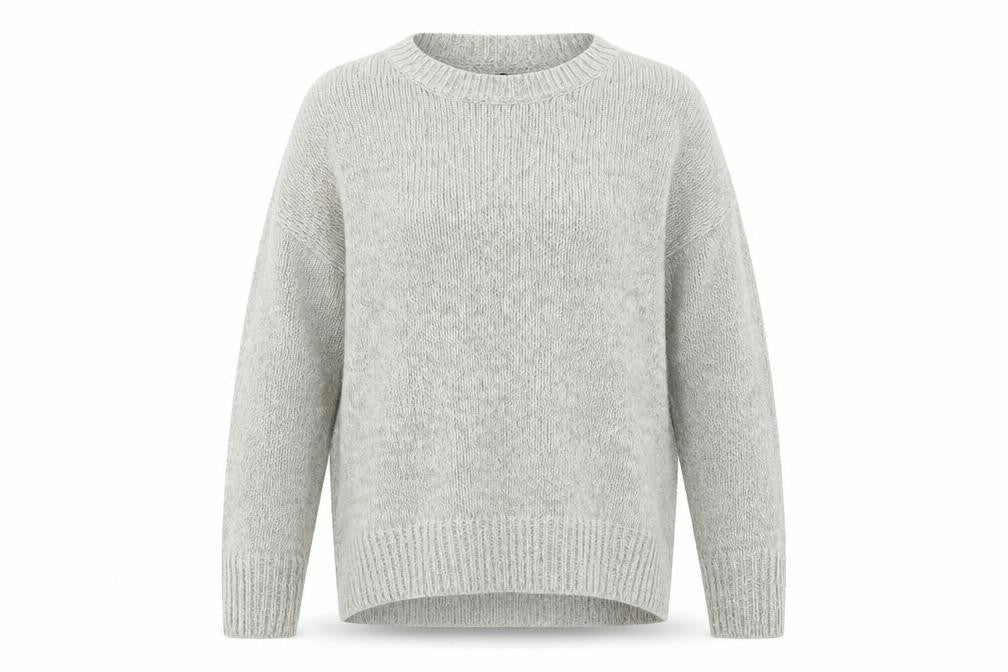 New Look Womens Grey  Knit Pullover Jumper Size M