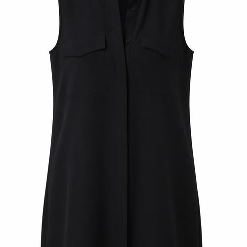 MONK Womens Black   Tunic Blouse Size S