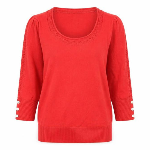 RJR.John Rocha Womens Red  Jersey Basic T-Shirt Size 12