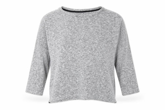 Front view of Primark women’s grey knit jumper, size UK 10