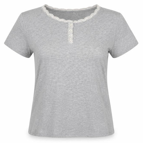 Womans Secret Womens Grey   Basic T-Shirt Size 10
