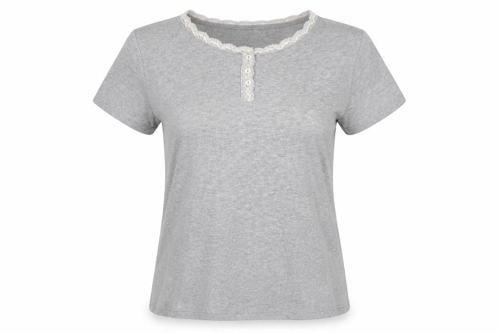 Womans Secret Womens Grey   Basic T-Shirt Size 10