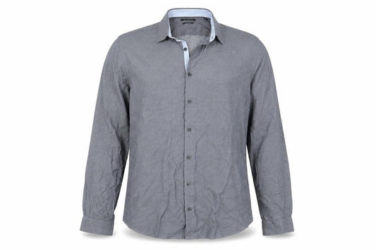 Front view of Autograph men’s blue button-up, size 42