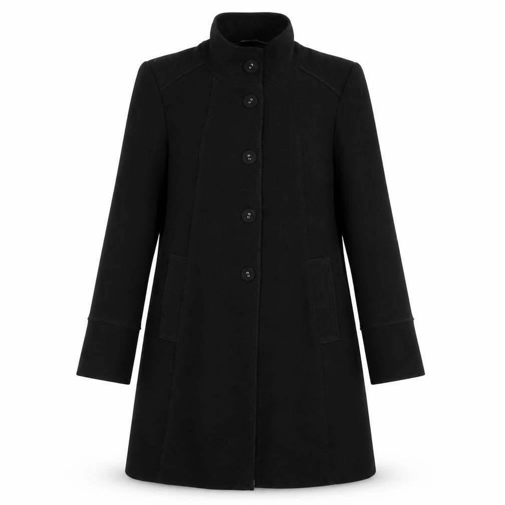 BHS Womens Black   Overcoat Coat Size 12