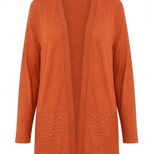 Bonmarché Womens Orange  Knit Cardigan Jumper Size M