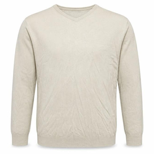 Atlantic Bay Mens Beige   Pullover Jumper Size L