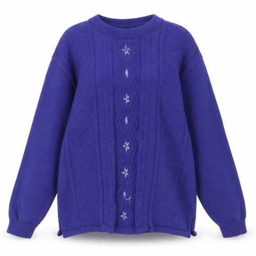 Reflect Womens Blue  Knit Pullover Jumper Size L