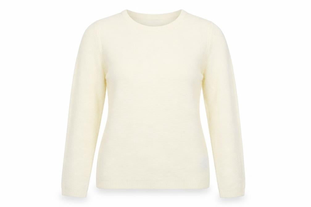 Marks and Spencer Womens Ivory   Pullover Jumper Size 8