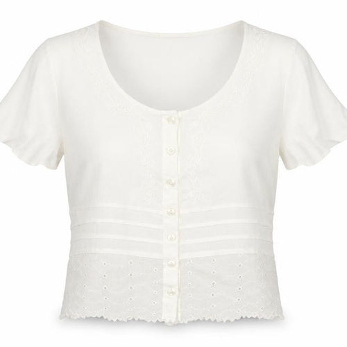 Klass Womens Ivory   Basic Button-Up Size 16