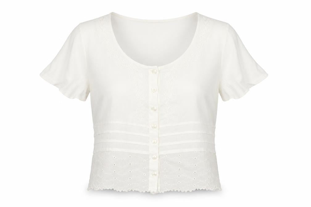 Klass Womens Ivory   Basic Button-Up Size 16