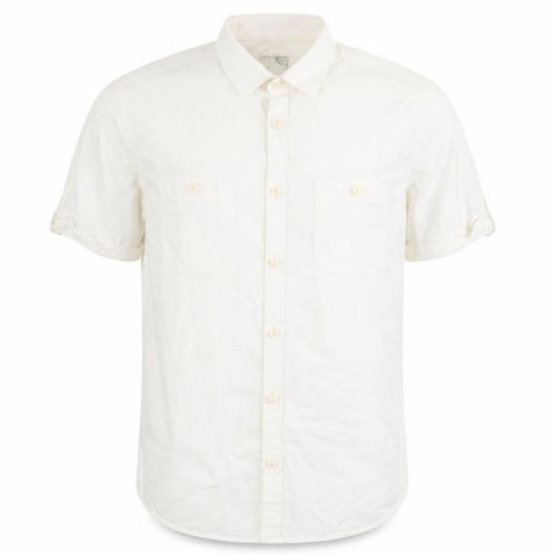 Burton Mens White    Button-Up Size M