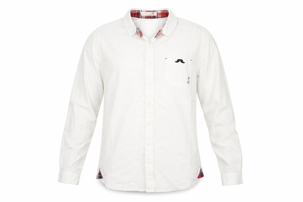 estacot Boys White   Basic Button-Up Size L