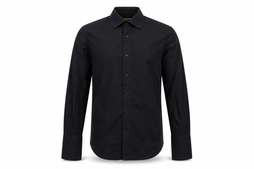 dreamweaver Mens Black    Button-Up Size 14