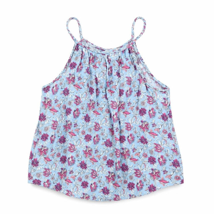 Gap Womens Blue Floral Camisole Blouse Size M